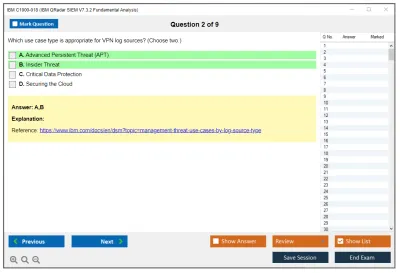 IBM C1000-018 IBM QRadar SIEM V7.3.2 Fundamental Analysis Practice test exam simulator test engine exam Prep practice test questions answers Image 2