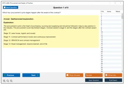 CIPS L4M8 Procurement and Supply in Practice Practice test exam simulator test engine exam Prep practice test questions answers Image 1
