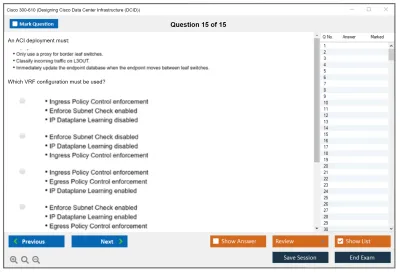 Cisco 300-610 Designing Cisco Data Center Infrastructure (DCID) Practice test exam simulator test engine exam Prep practice test questions answers Image 15
