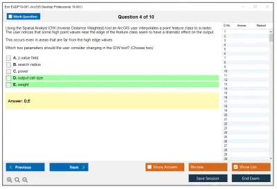 Esri EADP19-001 ArcGIS Desktop Professional 19-001 Practice test exam simulator test engine exam Prep practice test questions answers Image 4