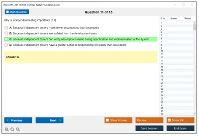 iSQI CTFL-001 ISTQB Certified Tester Foundation Level Practice test exam simulator test engine exam Prep practice test questions answers Image 11
