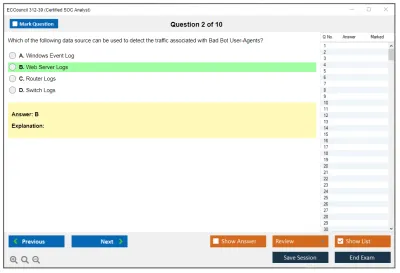 ECCouncil 312-39 Certified SOC Analyst (CSA) Practice test exam simulator test engine exam Prep practice test questions answers Image 2