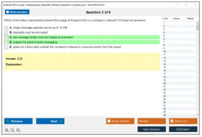 Mulesoft MCIA-Level-1-Maintenance MuleSoft Certified Integration Architect - Level 1 MAINTENANCE Practice test exam simulator test engine exam Prep practice test questions answers Image 3