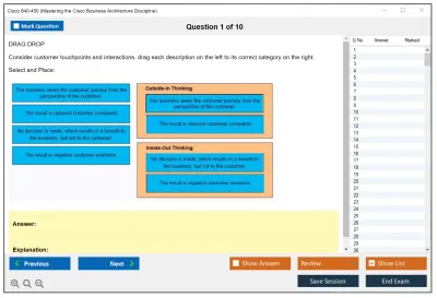 Cisco 840-450 Mastering the Cisco Business Architecture Discipline Practice test exam simulator test engine exam Prep practice test questions answers Image 1