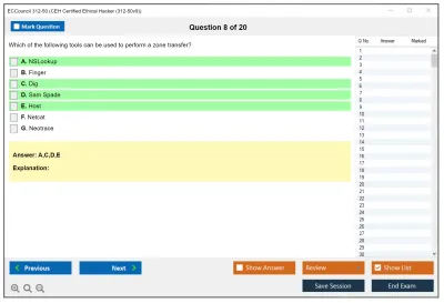 ECCouncil 312-50 Certified Ethical Hacker Exam Practice test exam simulator test engine exam Prep practice test questions answers Image 8