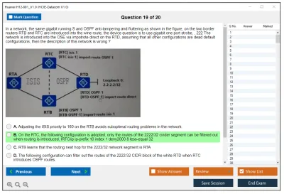 Huawei H12-891_V1.0 HCIE-Datacom V1.0 Practice test exam simulator test engine exam Prep practice test questions answers Image 19
