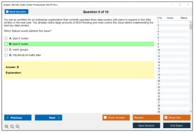 Juniper JN0-682 Data Center Professional (JNCIP-DC) Practice test exam simulator test engine exam Prep practice test questions answers Image 9