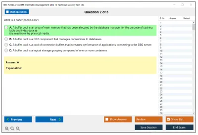 IBM P2090-018 IBM Information Management DB2 10 Technical Mastery Test v3 Practice test exam simulator test engine exam Prep practice test questions answers Image 2