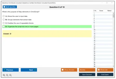 Salesforce OmniStudio-Consultant Salesforce Certified OmniStudio Consultant Practice test exam simulator test engine exam Prep practice test questions answers Image 8
