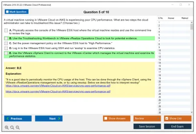 VMware 2V0-33.22 VMware Cloud Professional Practice test exam simulator test engine exam Prep practice test questions answers Image 5