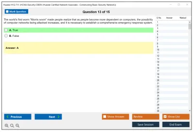 Huawei H12-711 HCNA-Security-CBSN (Huawei Certified Network Associate - Constructing Basic Security Network) Practice test exam simulator test engine exam Prep practice test questions answers Image 13