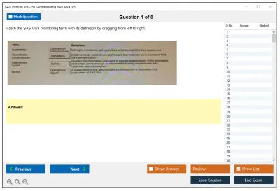 SAS Institute A00-251 Administering SAS Viya 3.5 Practice test exam simulator test engine exam Prep practice test questions answers Image 1