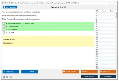 SAP C_TS4FI_2021 SAP Certified Associate - SAP S/4HANA 2021 for Financial Accounting Practice test exam simulator test engine exam Prep practice test questions answers Image 5