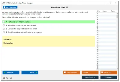 IAPP CIPM Certified Information Privacy Manager (CIPM) Practice test exam simulator test engine exam Prep practice test questions answers Image 10