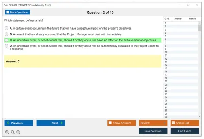 Exin EX0-002 PRINCE2 Foundation (by Exin) Practice test exam simulator test engine exam Prep practice test questions answers Image 2