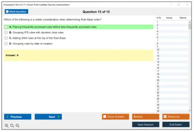 Checkpoint 156-215.77 Check Point Certified Security Administrator Practice test exam simulator test engine exam Prep practice test questions answers Image 15