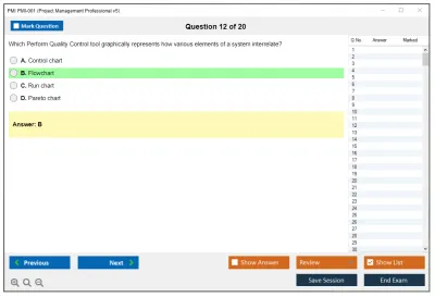 PMI PMI-001 Project Management Professional v5 Practice test exam simulator test engine exam Prep practice test questions answers Image 12