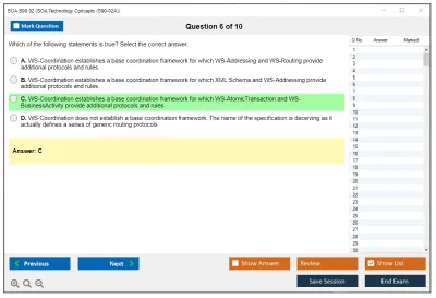 SOA S90.02 SOA Technology Concepts Practice test exam simulator test engine exam Prep practice test questions answers Image 6