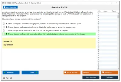 IBM C1000-031 IBM Power Systems Scale-Up Technical Sales Practice test exam simulator test engine exam Prep practice test questions answers Image 2