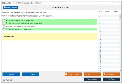 ECCouncil 312-50v12 Certified Ethical Hacker Exam (CEHv12) Practice test exam simulator test engine exam Prep practice test questions answers Image 6