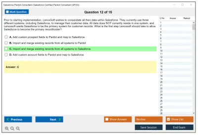 Salesforce Pardot-Consultant Salesforce Certified Pardot Consultant Practice test exam simulator test engine exam Prep practice test questions answers Image 12