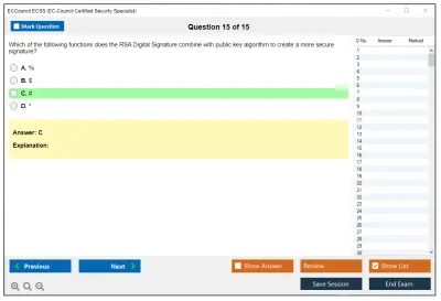ECCouncil ECSS EC-Council Certified Security Specialist (ECSS) v10 Practice test exam simulator test engine exam Prep practice test questions answers Image 15