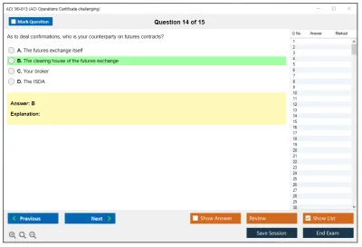ACI 3I0-013 ACI Operations Certificate challenging Practice test exam simulator test engine exam Prep practice test questions answers Image 14