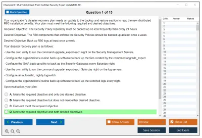 Checkpoint 156-915.80 Check Point Certified Security Expert UpdateR80.10 Practice test exam simulator test engine exam Prep practice test questions answers Image 1