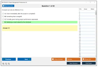 PMI PMI-001 Project Management Professional v5 Practice test exam simulator test engine exam Prep practice test questions answers Image 1