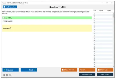 Huawei H13-711_V3.0 HCIA-Big Data V3.0 Practice test exam simulator test engine exam Prep practice test questions answers Image 11
