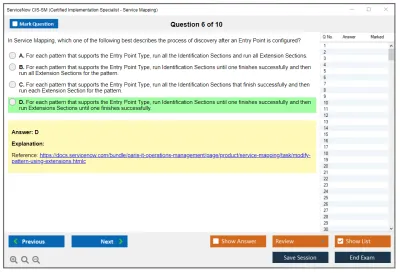 ServiceNow CIS-SM Certified Implementation Specialist - Service Mapping Practice test exam simulator test engine exam Prep practice test questions answers Image 6