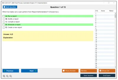 IBM C2010-571 IBM Tivoli Process Automation Engine V7.5 Implementation Practice test exam simulator test engine exam Prep practice test questions answers Image 1