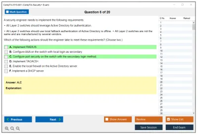 CompTIA SY0-601 CompTIA Security+ Exam 2023 Practice test exam simulator test engine exam Prep practice test questions answers Image 6