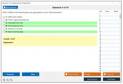 Apple SVC-16A Apple Service Fundamentals Practice test exam simulator test engine exam Prep practice test questions answers Image 4