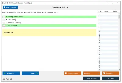 SNIA S10-110 Storage Networking Foundations Exam Practice test exam simulator test engine exam Prep practice test questions answers Image 3