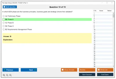 The Open Group OG0-091 TOGAF 9 Part 1 Practice test exam simulator test engine exam Prep practice test questions answers Image 10