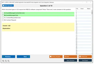 SAP C_ARCIG_2208 SAP Certified Application AssociateSAP Ariba Integration with Cloud Integration Gateway Practice test exam simulator test engine exam Prep practice test questions answers Image 3