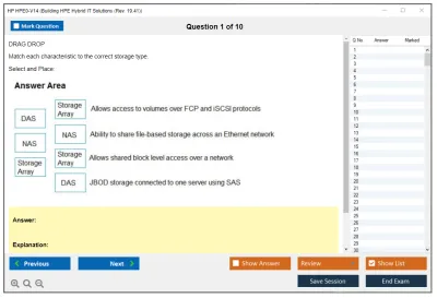 HP HPE0-V14 Building HPE Hybrid IT Solutions (Rev. 19.41) Practice test exam simulator test engine exam Prep practice test questions answers Image 1