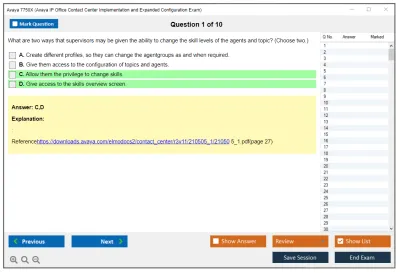 Avaya 7750X Avaya IP Office Contact Center Implementation and Expanded Configuration Exam Practice test exam simulator test engine exam Prep practice test questions answers Image 1