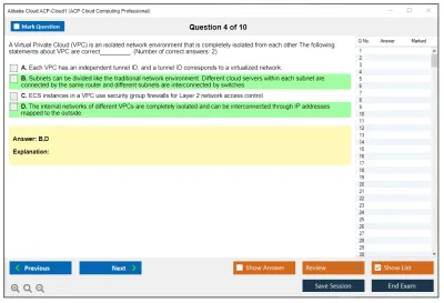 Alibaba Cloud ACP-Cloud1 ACP Cloud Computing Certification Practice test exam simulator test engine exam Prep practice test questions answers Image 4
