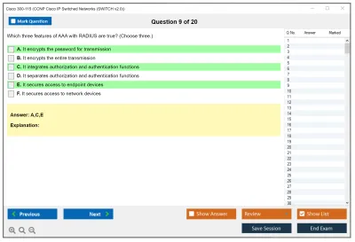 Cisco 300-115 CCNP Cisco IP Switched Networks (SWITCH v2.0) Practice test exam simulator test engine exam Prep practice test questions answers Image 9