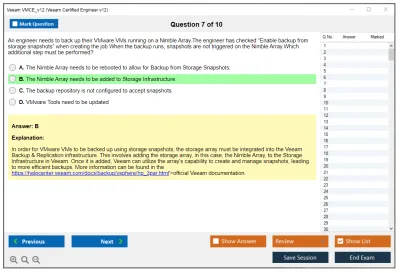 Veeam VMCE_v12 Veeam Certified Engineer v12 Practice test exam simulator test engine exam Prep practice test questions answers Image 7