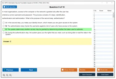 Exin ISFS Information Security Foundation (based on ISO/IEC 27002) (EX0-105) Practice test exam simulator test engine exam Prep practice test questions answers Image 9