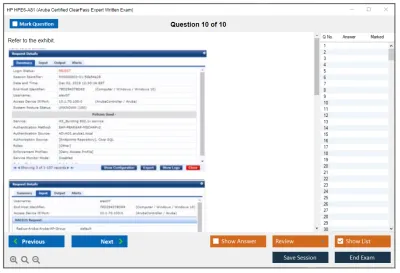 HP HPE6-A81 Aruba Certified ClearPass Expert Written Exam Practice test exam simulator test engine exam Prep practice test questions answers Image 10