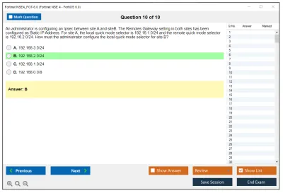 Fortinet NSE4_FGT-6.0 Fortinet NSE 4 - FortiOS 6.0 Practice test exam simulator test engine exam Prep practice test questions answers Image 10