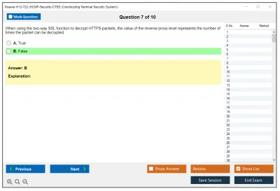 Huawei H12-722 Huawei Certified ICT Professional - Constructing Service Security Network (HCIP-Security-CSSN V3.0) Practice test exam simulator test engine exam Prep practice test questions answers Image 7