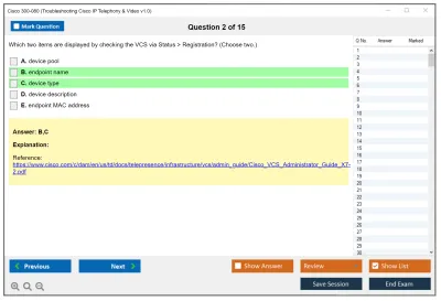 Cisco 300-080 Troubleshooting Cisco IP Telephony &amp; Video v1.0 Practice test exam simulator test engine exam Prep practice test questions answers Image 2