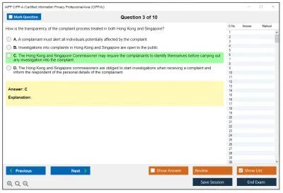 IAPP CIPP-A Certified Information Privacy Professional/Asia (CIPP/A) Practice test exam simulator test engine exam Prep practice test questions answers Image 3