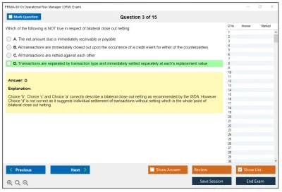 PRMIA 8010 Operational Risk Manager (ORM) Exam Practice test exam simulator test engine exam Prep practice test questions answers Image 3