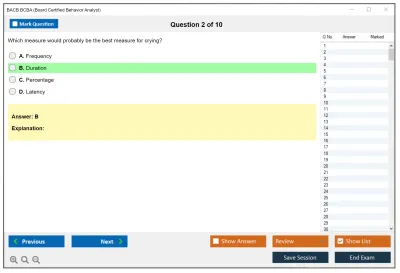 BACB BCBA Board Certified Behavior Analyst Practice test exam simulator test engine exam Prep practice test questions answers Image 2